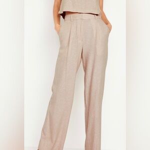 Old Navy Extra High-Waisted Wide-Leg Linen Taylor Pants